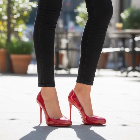 Tomato Red Pumps - Picture 4 of 7